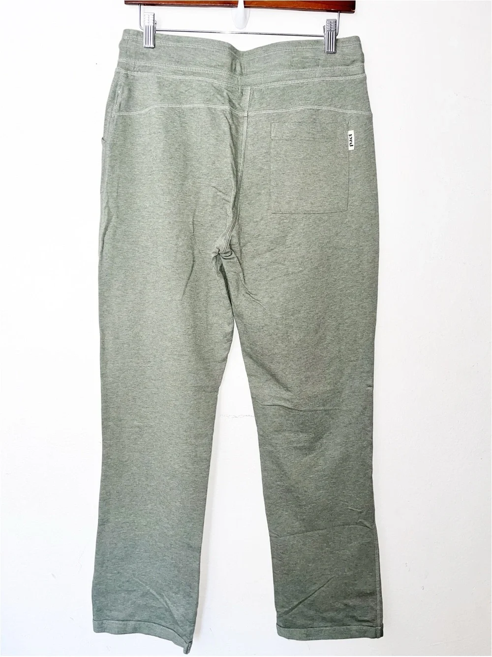 NWOT Pact Organic Cotton Pant Sz M Perfectly Lightweight Casual Terry Green